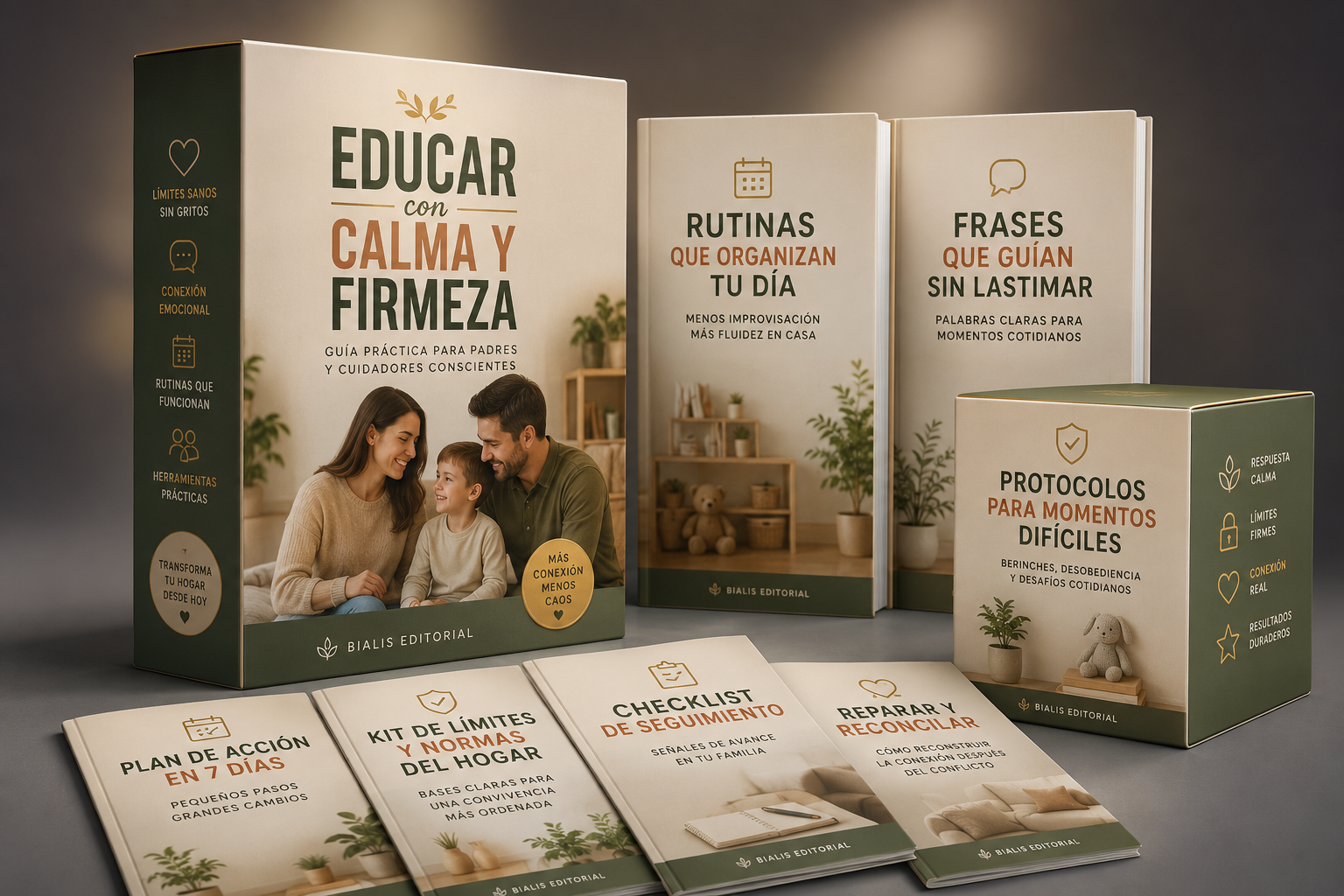 Pack completo Educar con Calma y Firmeza — Guía principal + recursos de apoyo